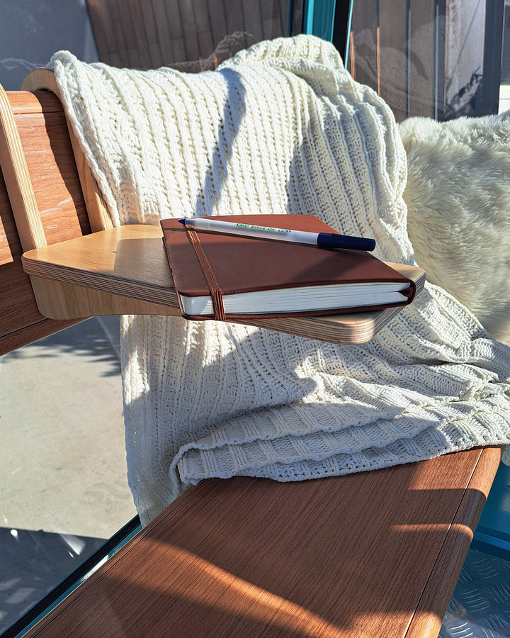 Custom made movable wooden shelf add-on - $180
