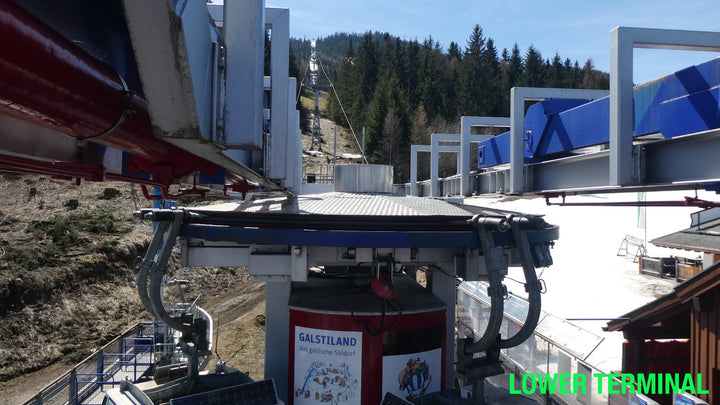 Fixed-grip pulse/group gondola system