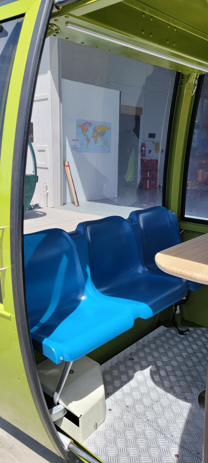 Apple Green dining/office gondola